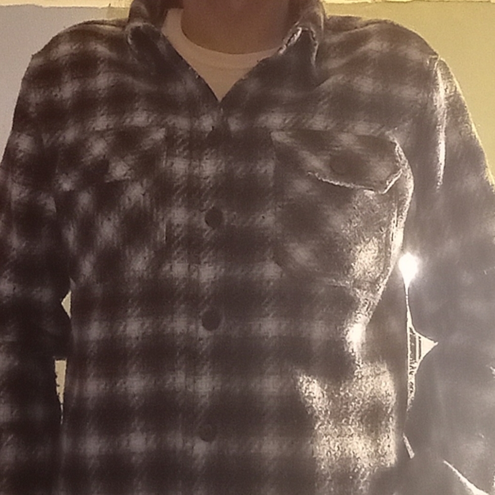 Blanknyc shirt jacket black and white checkered